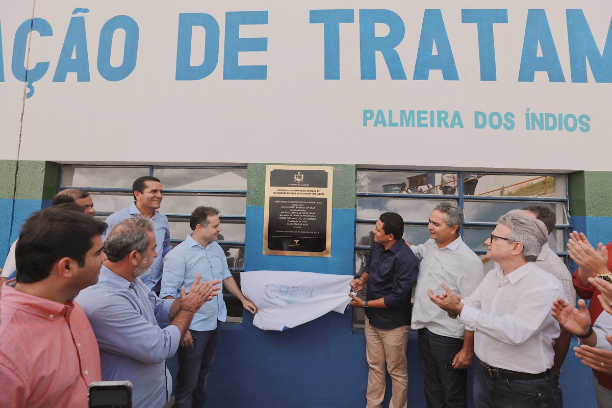 Inauguração da Estação de Tratamento de Palmeira dos Índios (Foto: Márcio Ferreira)